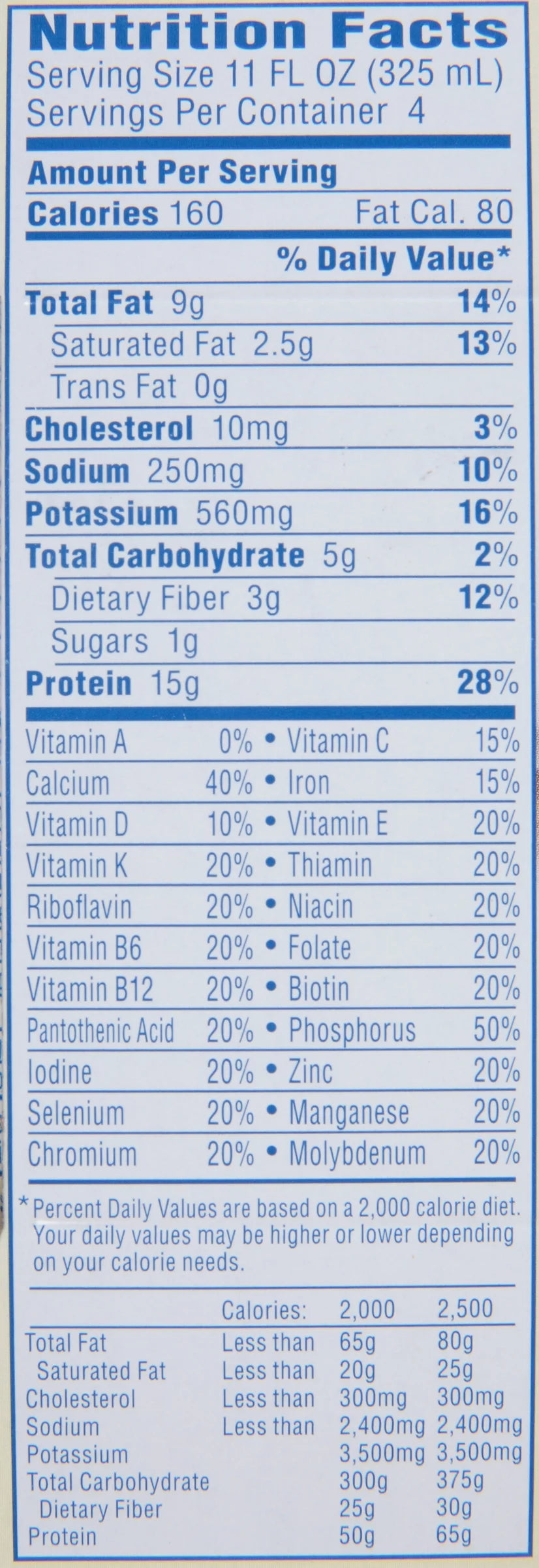 Gluten Free Protein-Rich Shake, Milk Chocolate, Keto Friendly V6642