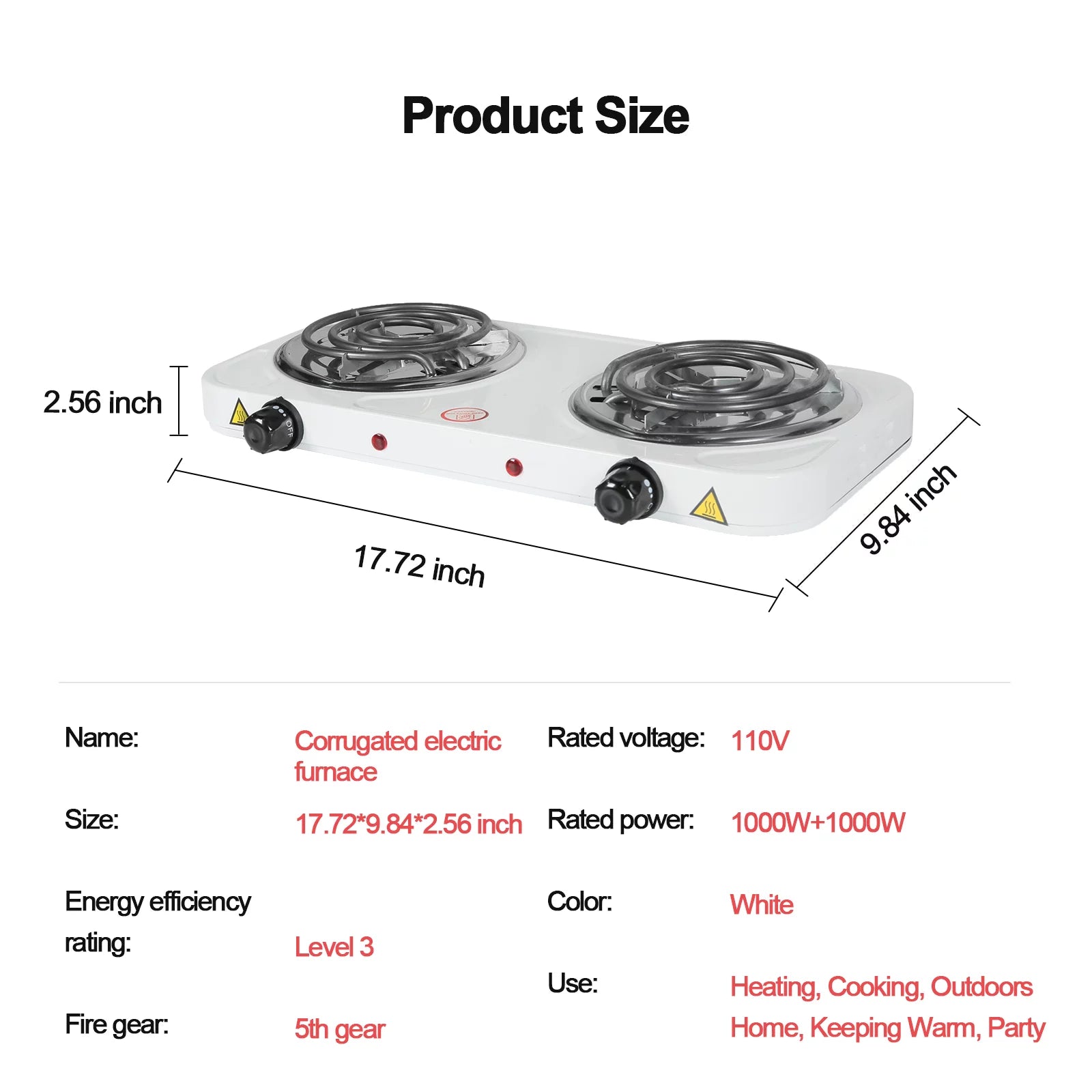 2000W Electric Stove Burner for Cooking M290594