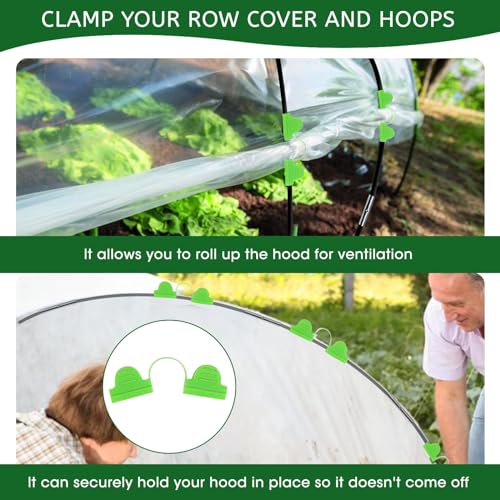 Greenhouse Hoops for Raised Beds 36pcs 4.3FT Garden Hoops for Row Cover DIY Grow Tunnel B441