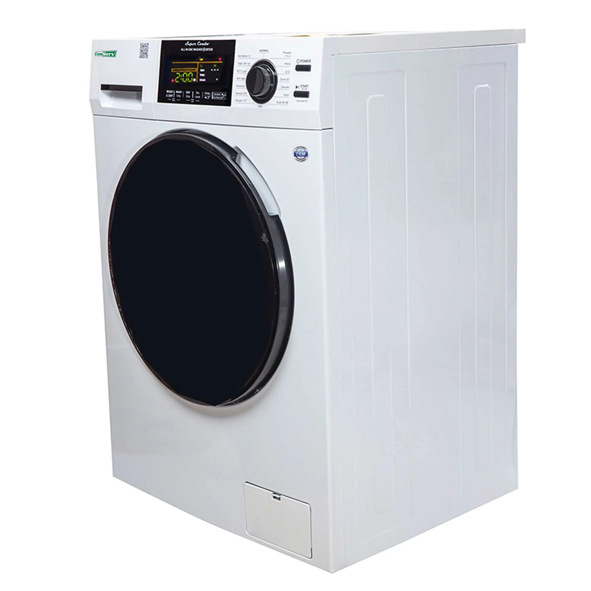 Compact 15 lbs Combo Washer Dryer with Pet Cycle, White F795