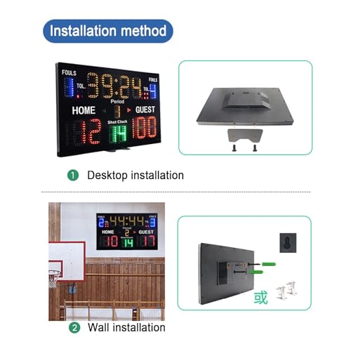LED Scoreboard with Remote for Tennis, Badminton, Volleyball Z208