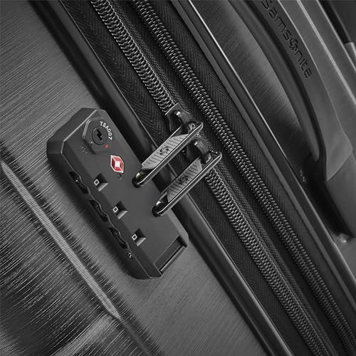 Hardside Expandable Carry-On Luggage with Spinner Wheels, Black, 20-Inch S82043
