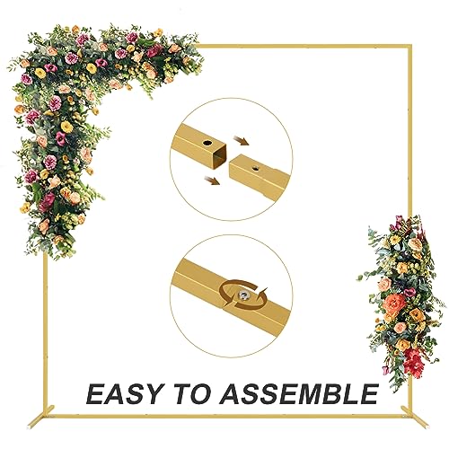 Gold Square Backdrop Stand for Wedding Party Photo Background W8961