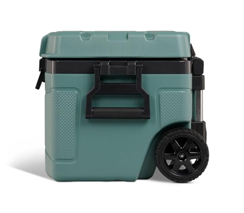 52Qt Wheeled Cooler, Insulated Hard Shell Ice Chest U65603