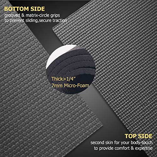 Large Yoga Mat 6x4 6x6 7x5 Extra Thick Non-Slip Exercise Mat for Pilates Stretching Meditation S2365