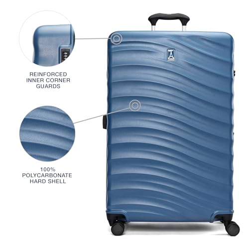 Hardside Expandable Carry-On Luggage with 8 Spinner Wheels and TSA Lock J560758