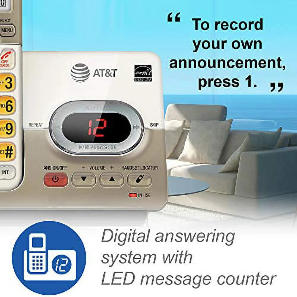 Cordless Phone with Answering System & Backlit Keys K937