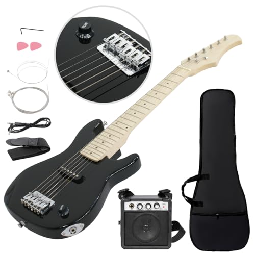 Electric Guitar Starter Kit for Kids with Amplifier and Accessories, 30 Inch, Black H412124