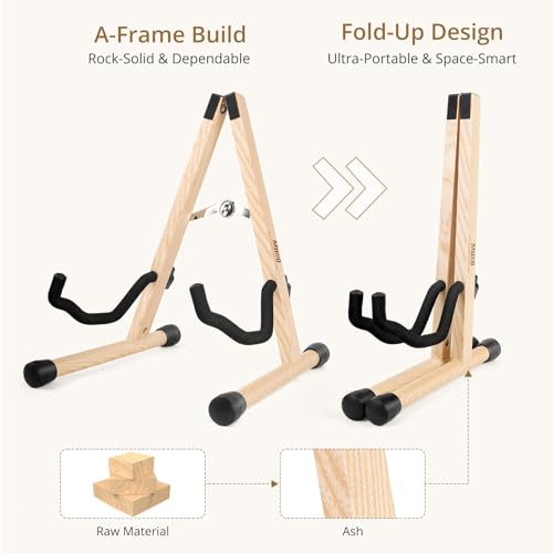 Foldable Hardwood Guitar Stand N691996
