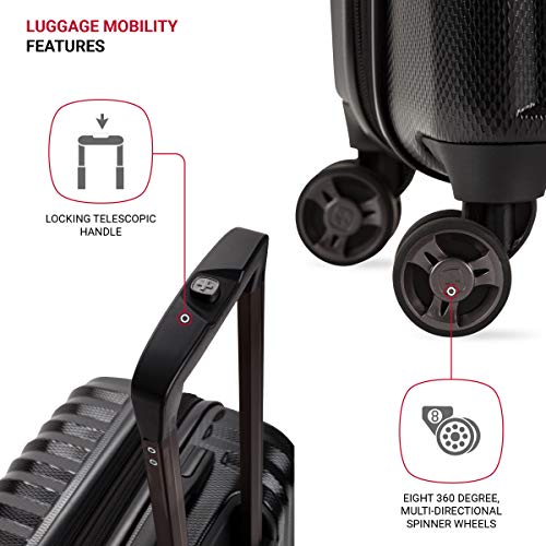 Expandable Hardside Carry-On Luggage with Spinner Wheels and TSA Lock F31623
