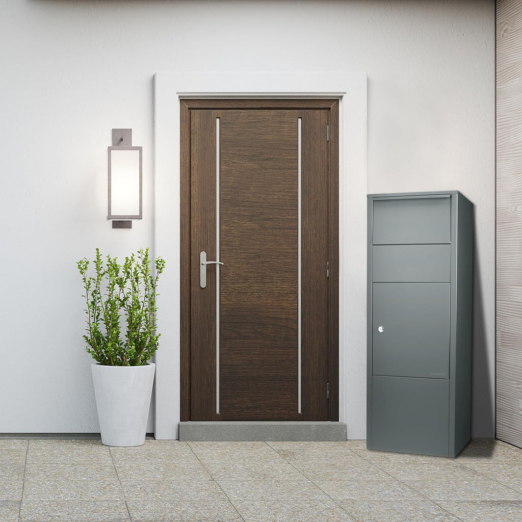 Steel Parcel Drop Box with Tamper-Resistant Slot & Key Lock W61480