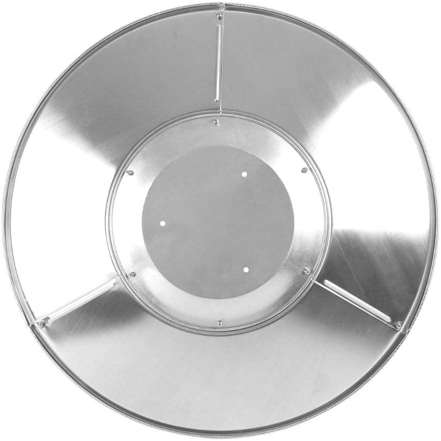 Fire Sense 61956 Patio Heater Premium Weatherproof Aluminum & Dust Proof Reflector Shield Extended Heat Range 32" Round Reflector