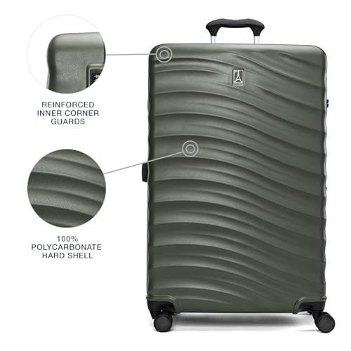 Hardside Expandable Carry-On Luggage with 8 Spinner Wheels and TSA Lock J560758