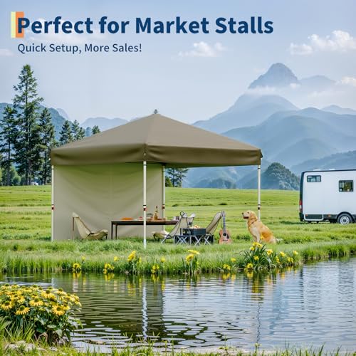 Pop Up Canopy Tent with Roller Bag and Adjustable Height O962
