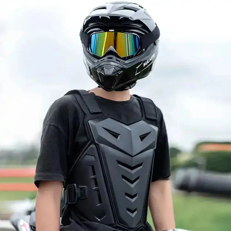 Motocross Body Armor Jacket with Chest and Back Protector V386