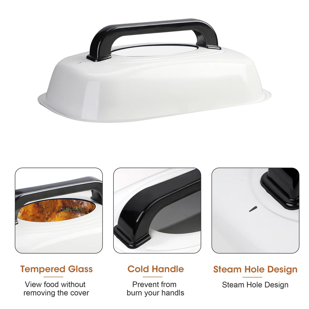 26 Quart Roaster Oven with Self-Basting Lid and Removable Pan W253853
