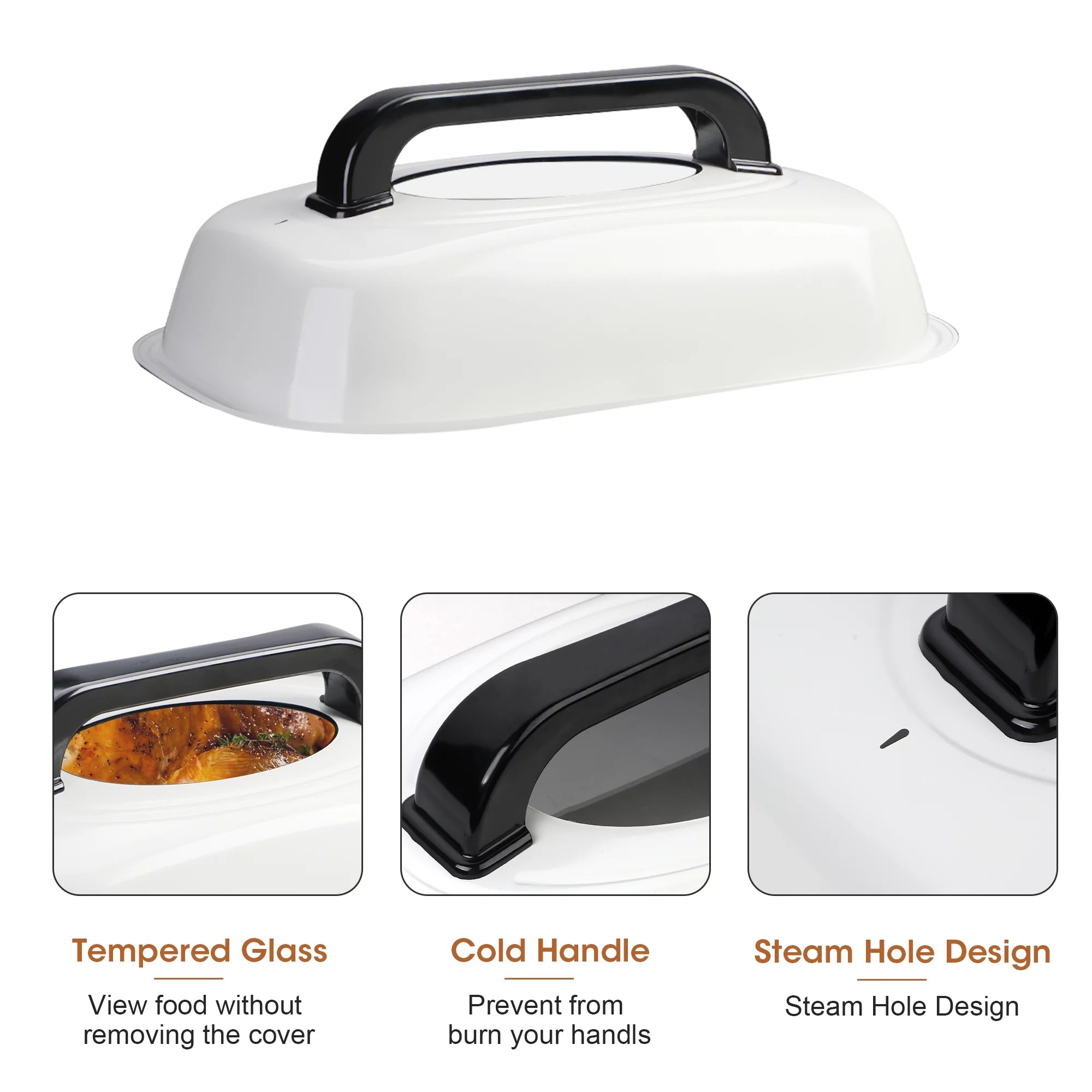 26 Quart Roaster Oven with Self-Basting Lid and Removable Pan W253853