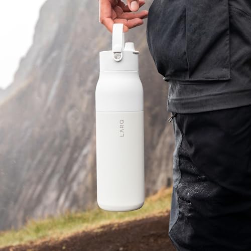 Insulated Stainless Steel Water Bottle 34oz with Silicone Handle L348874
