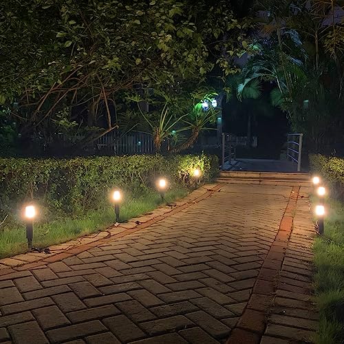 Outdoor LED Landscape Lighting, 12-Pack 3W Low Voltage Pathway Lights, Waterproof Garden Lights, Aluminum Housing A11703