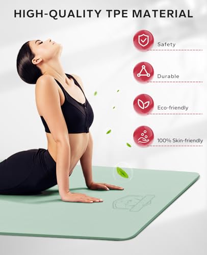 Extra Large Yoga Mat - 72x48, 1/4 Inch Thick, Non-Slip, Eco-Friendly L753346