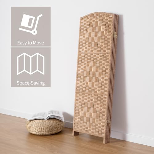 3 Panel Folding Room Divider, Privacy Screen, Dark Mocha S685
