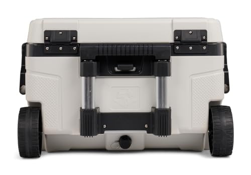 52Qt Wheeled Cooler, Insulated Hard Shell Ice Chest U65603