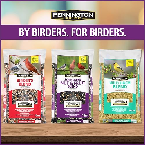 Wild Bird Seed for Outside Feeders, High-Protein, No-Waste, 15-lb Bag F570741