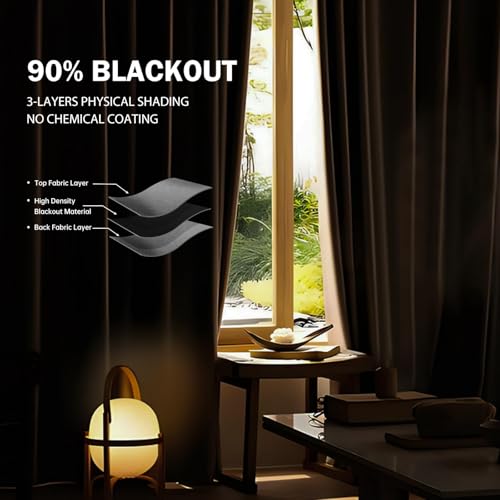 Ceiling Mounted Room Divider Curtain Track Set, Blackout Panel, White Rail, 8.3 x 7 ft K66131