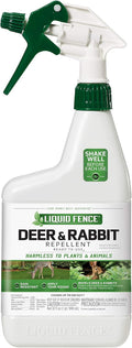 Liquid Fence Deer & Rabbit Repellent Ready-to-Use, 32-Ounce, White