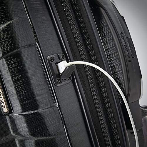 Hardside Expandable Carry-On Luggage with Spinner Wheels, Black, 20-Inch S82043
