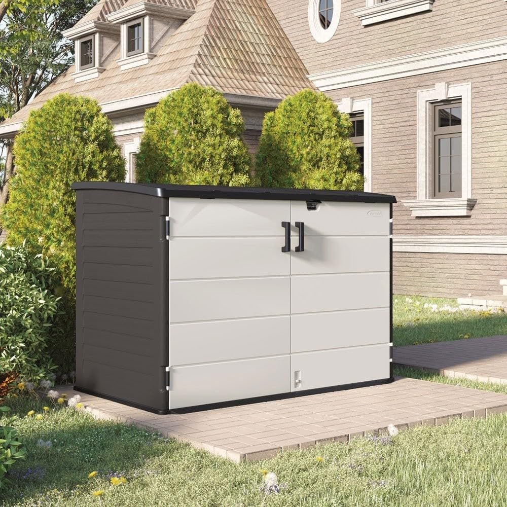 Horizontal Storage Shed with Floor P9814