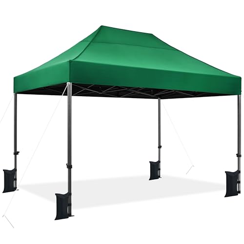 Heavy Duty Pop Up Canopy Tent 10x20 with Wheeled Carry Bag, White X6840