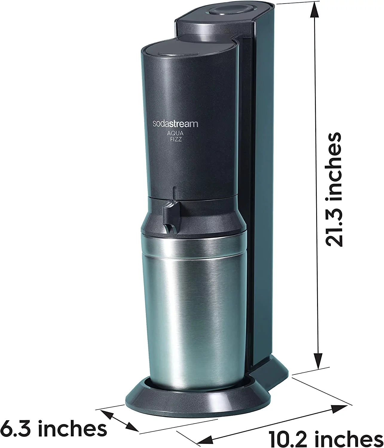 Sparkling Water Maker Kit with CO2 and Glass Carafes D595850