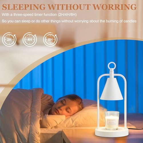 Candle Warmer Lamp with Timer, Dimmable Wax Melter for Home Decor C91265