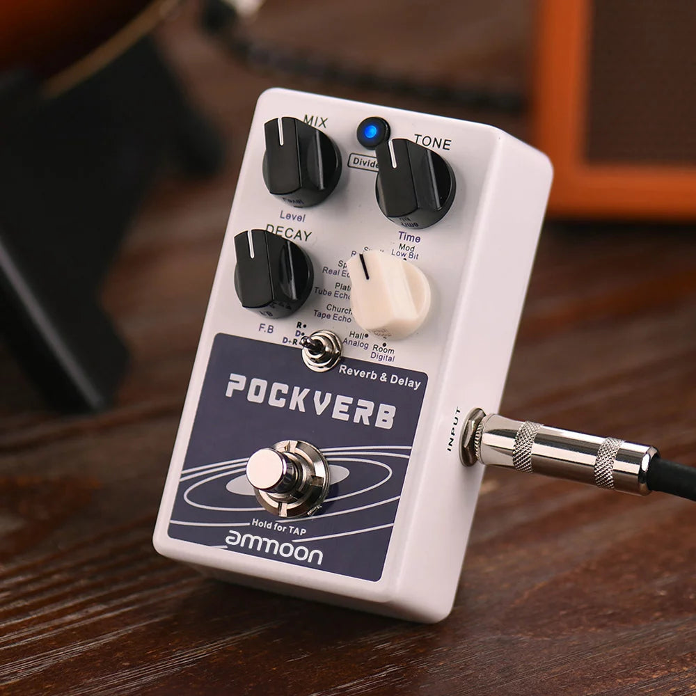 Reverb & Delay Guitar Effect Pedal with Tap Tempo B180338