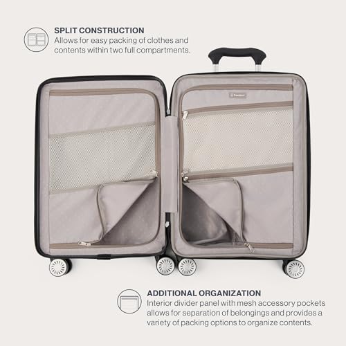 Hardside Expandable Carry-On Luggage with 8 Spinner Wheels, 21 Inch N246