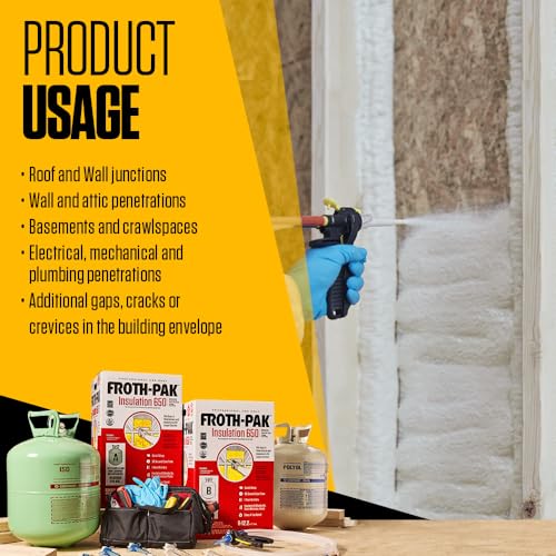 Spray Foam Insulation Kit, 30 ft Hose, Closed Cell Polyurethane I7231