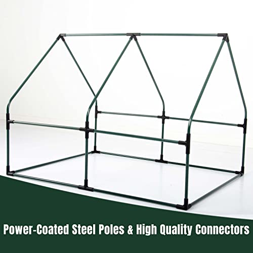 Portable Greenhouse for Garden Bed with PVC Cover P782033
