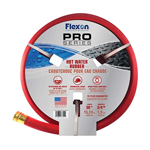 3/4-Inch x 50-Foot Heavy Duty Rubber Garden Hose Z34034