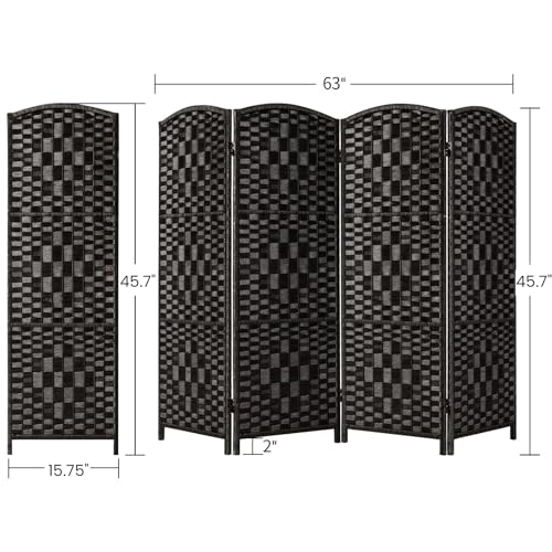 3 Panel Folding Room Divider, Privacy Screen, Dark Mocha S685