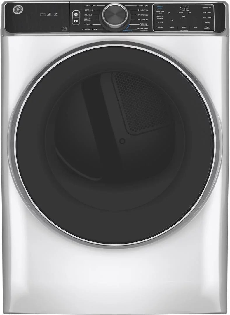 Ge Gfd85es 28" Wide 7.8 Cu Ft. Energy Star Rated Electric Dryer - White