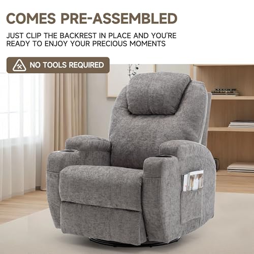 Rocking Recliner Chair with Massage and Heat E368
