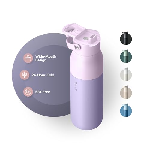Insulated Stainless Steel Water Bottle 34oz with Silicone Handle L348874