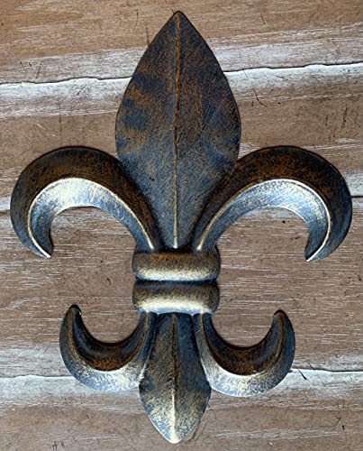 Metal Fleur De Lis Wall Plaque with Hanger E851942