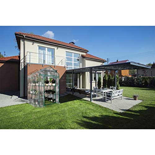 Mini Greenhouse with Locking Wheels and PVC Cover G5355