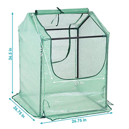 Outdoor Mini Greenhouse Tent with Steel Frame N893617