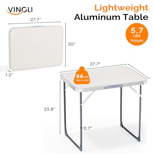 3ft Aluminum Folding Camping Table with Carrying Handle L179408