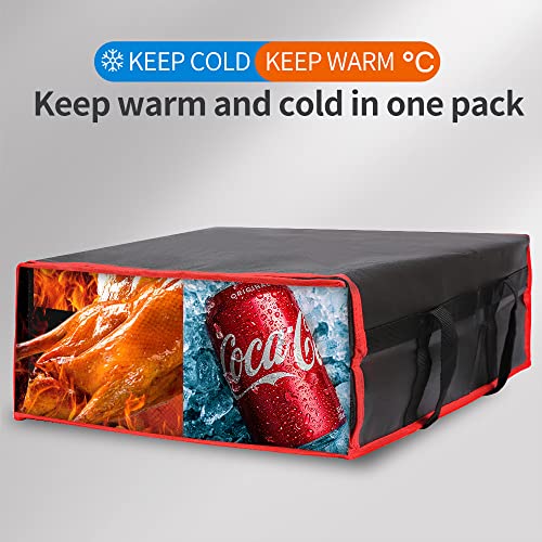 Insulated Food Delivery Bag Hot Cold Meal Carrier Cooler Tote K646948
