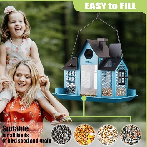Hanging Metal Mesh Bird Feeder for Outdoors and Garden R3402