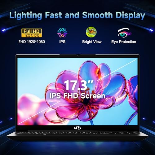 17.3" IPS FHD Gaming Laptop, AMD Ryzen 7, 32GB DDR5 RAM, 1TB SSD U1703